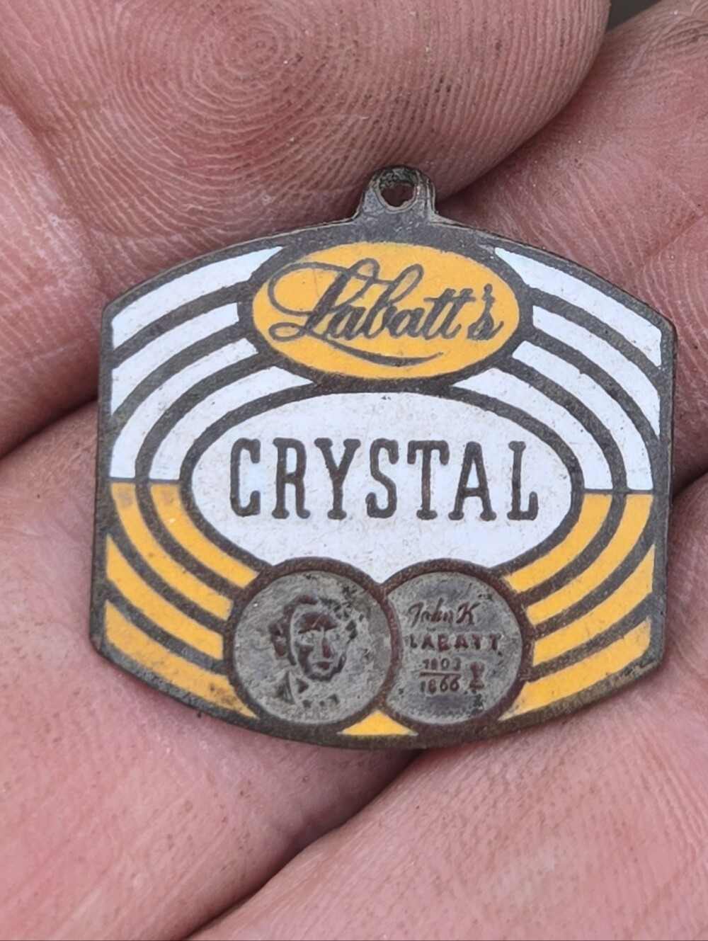 Vintage Labatt's Crystal Beer Fob